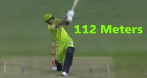 Alex Hales hit a mountainous six over the roof in BBL