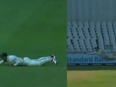 Faf du Plessis grabs superlative diving catch to dismiss Joe Root