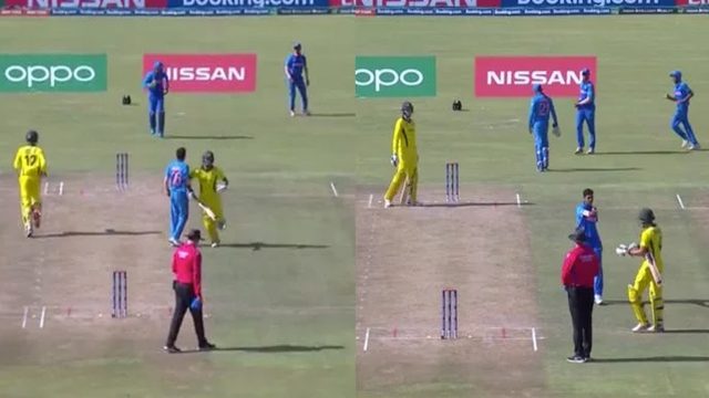 ICC punish Australia opener Sam Fanning for elbowing India seamer Akash Singh