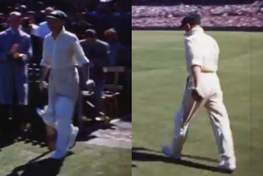 Colour Footage Of Don Bradman Batting At Sydney Cricket Ground