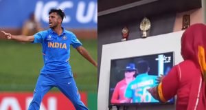 Ravi Bishnoi mother does her bit by cheering her son during U19 World Cup final