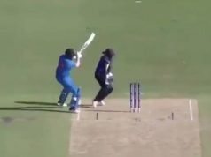 Shafali Verma hits boundary from behind the stumps vs Sri Lanka