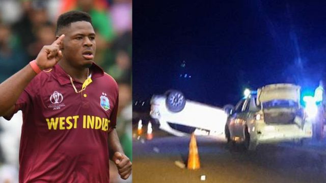West Indies fast bowler Oshane Thomas injured in car crash in Jamaica