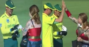 Wonder Woman invades pitch during SA vs ENG 3rd T20I