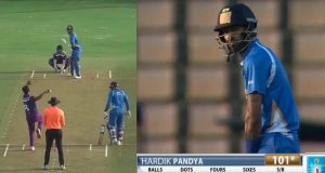 Hardik Pandya smashes a 37-ball century in DY Patil T20 Cup