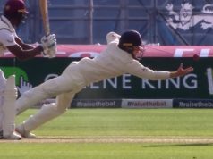 Watch - Stunning catch by Ollie Pope
