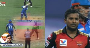 Natarajan Yorker Delivery vs Delhi Capitals in IPL 2020