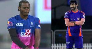 Jofra Archer imitating Jasprit Bumrah’s bowling action