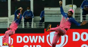 Sanju Samson's Stunning Catch vs KKR in IPL 2020 - FI