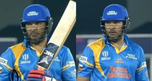 Yuvraj Singh's 4 Sixes in A Row in Road Safety World Series T20