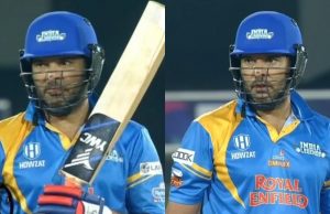 Yuvraj Singh's 4 Sixes in A Row in Road Safety World Series T20