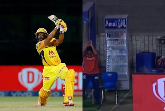 Ambati Rayudu's Six Breaks Fridge in Mumbai Indians Dugout
