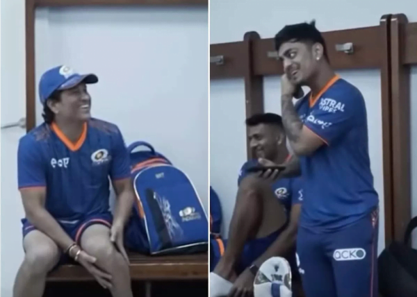 Ishan Kishan was surprised to see Sachin in the locker room