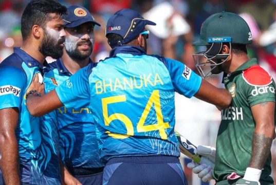 Lahiru Kumara Negages In A Fiery Banter WIth Liton Das After The Wicket