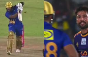 Mohammad Amir bowled Avisha Fernando on perfect in swinger after being hit for six