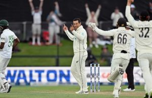 Ross Taylor ends his Test career with a wicket
