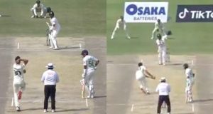 Watch: Pat Cummins takes a sensational catch during third Test against Pakistan