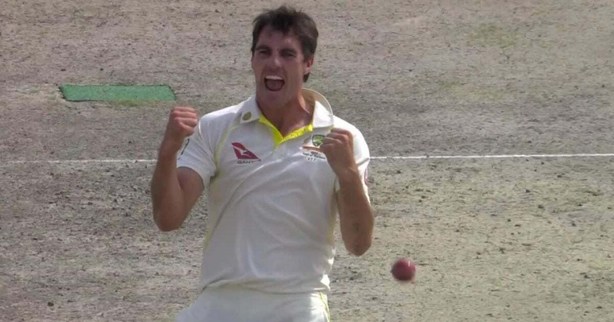 Watch: Pat Cummins takes a sensational catch during third Test against Pakistan